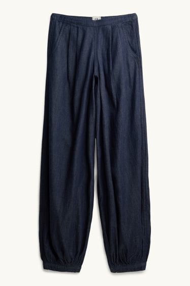 Dona - Balloon Jeans - low waist - blau fosc