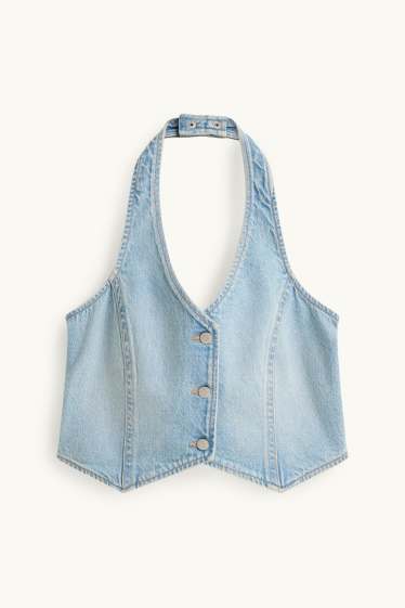 Damen - Jeans-Top - helljeansblau