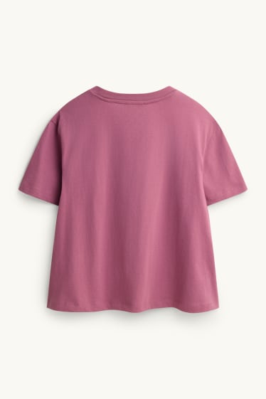 Dames - T-shirt - regular fit - paars