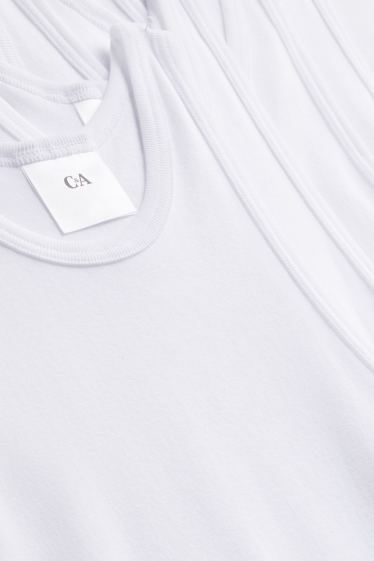 Home - Paquet de 5 - samarreta interior - canalé fi - blanc