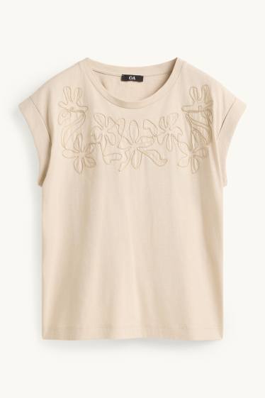 Dona - Samarreta sense mànigues - beix