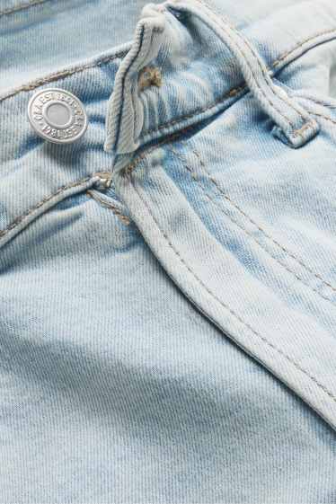 Heren - Bermuda van spijkerstof - jeanslichtblauw