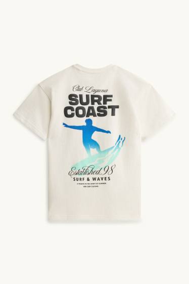 Kinderen: jongens - T-shirt - wit