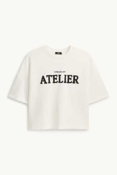 Dona - Samarreta de màniga curta - relaxed fit - blanc