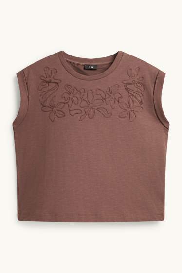 Dona - Samarreta sense mànigues - marró