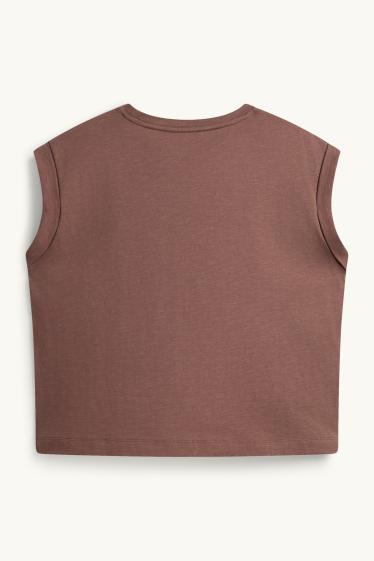 Dona - Samarreta sense mànigues - marró