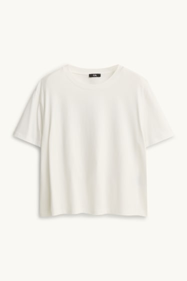 Femmes - T-shirt - regular fit - blanc