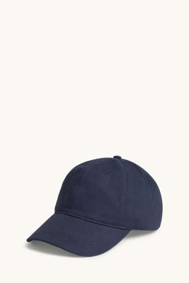 Hommes - Casquette - bleu foncé