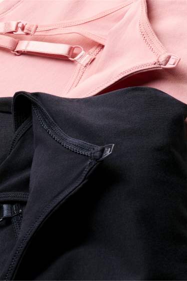 Dames - Set van 2 - voedingstop - roze