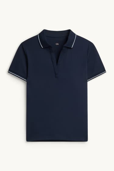 Femmes - Polo - regular fit - bleu foncé