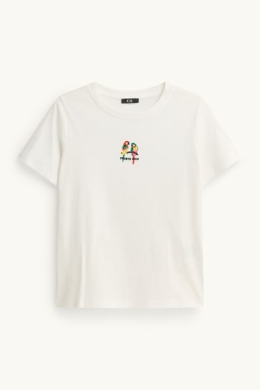 Femei - Tricou - regular fit - alb