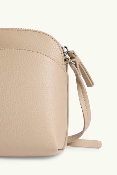 Femmes - Sac à bandoulière - synthétique - beige