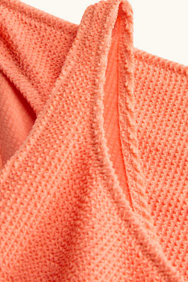 Kinder Mädchen - Bikini - 2 teilig - strukturiert - LYCRA® XTRA LIFE™ - orange