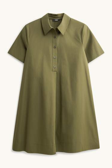 Damen - A-Linien-Kleid - khaki