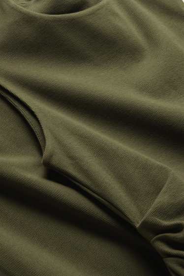 Damen - Bodycon-Kleid - gerippt - khaki