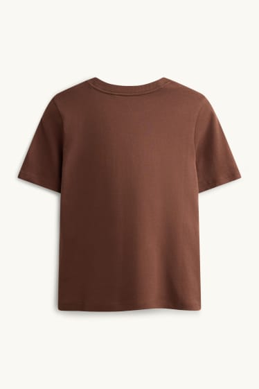 Damen - T-Shirt - Regular Fit - braun