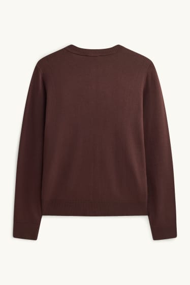 Femmes - Gilet en maille - marron foncé