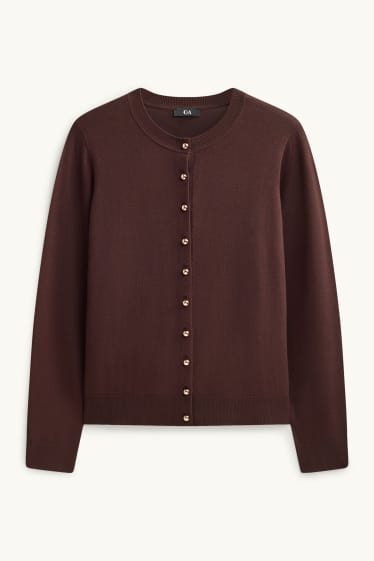 Femmes - Gilet en maille - marron foncé