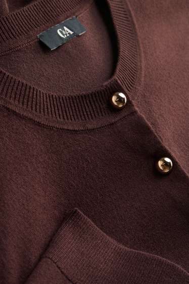Femmes - Gilet en maille - marron foncé