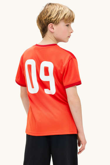 Kinderen: jongens - Zwitserland - T-shirt - rood