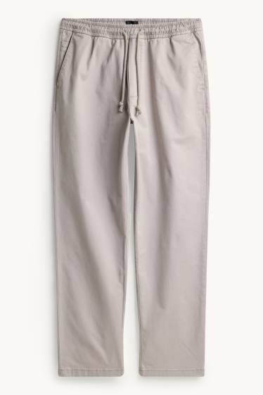 Hommes - Chino - slim fit - gris clair