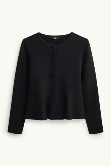 Damen - Strickjacke - schwarz