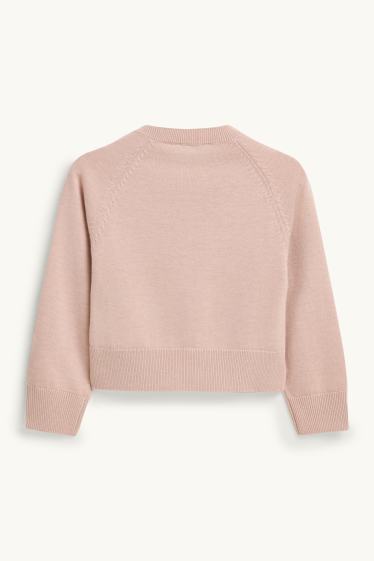 Kinder Mädchen - Strickjacke - rosa
