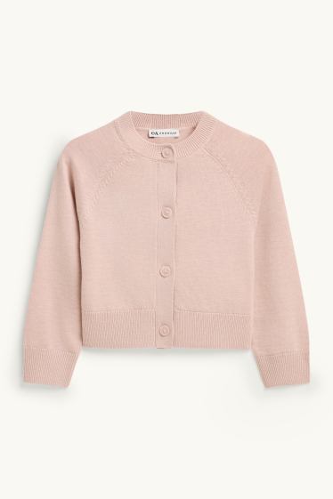 Kinder Mädchen - Strickjacke - rosa