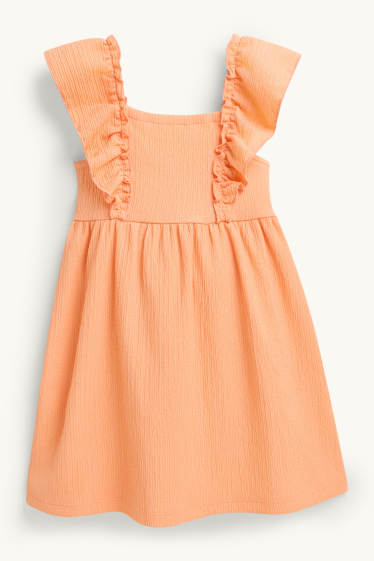 Kinder Mädchen - Kleid - orange