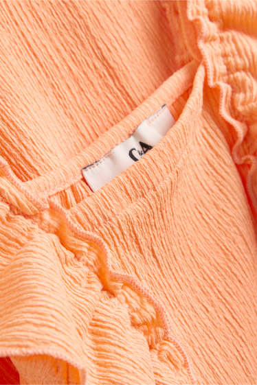 Kinder Mädchen - Kleid - orange