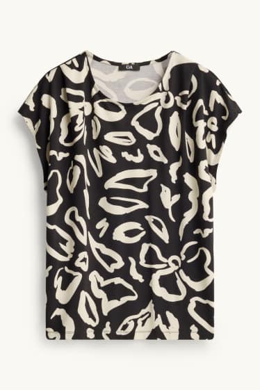 Femmes - T-shirt - regular fit - blanc / noir