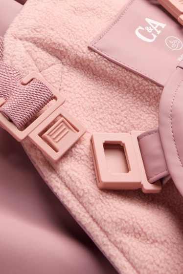 Enfants filles - Pantalon de pluie - doublé - imperméable - rose