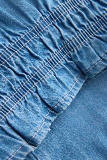 Dámské - Top - džínový vzhled - džíny - modré