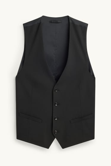 Herren - Baukasten-Weste - Slim Fit - Flex - schwarz