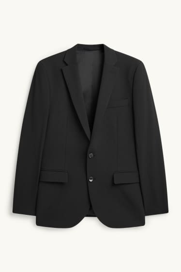 Pánské - Oblekové sako - slim fit - Flex - černá