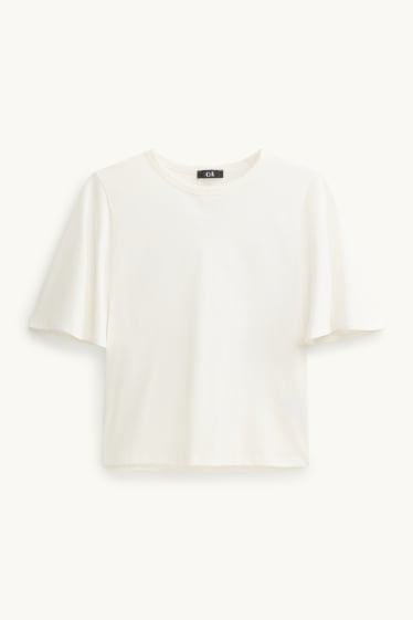 Femmes - T-shirt - regular fit - blanc