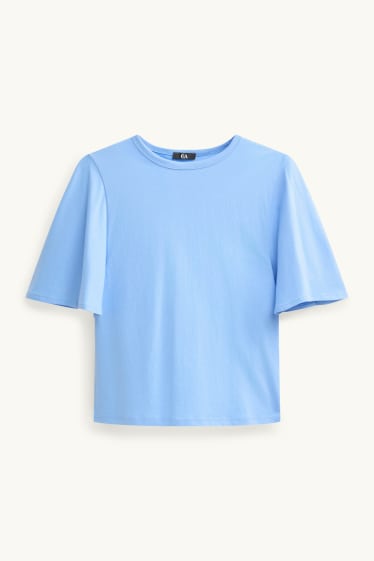 Femmes - T-shirt - regular fit - bleu clair