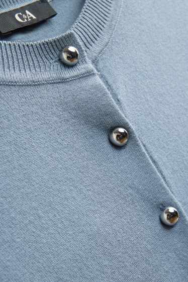 Damen - Strickjacke - hellblau