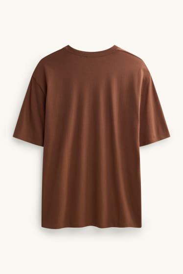 Home - Samarreta de màniga curta - relaxed fit - marró