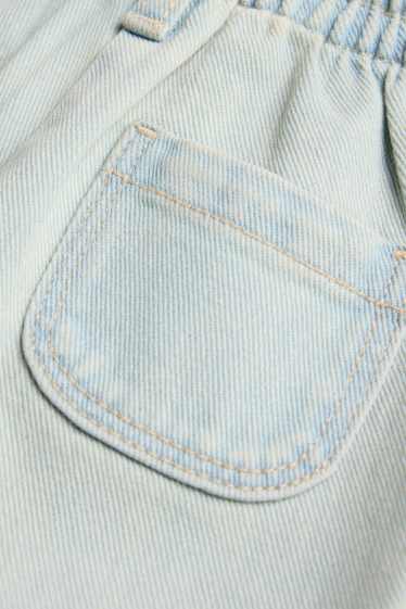 Neonate - Fiocchetto - jeans per neonate - jeans azzurro
