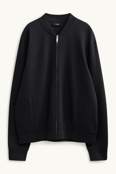 Men - Zip-through sweatshirt - black