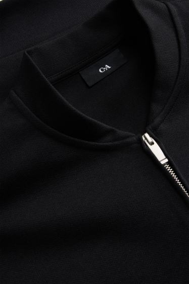 Men - Zip-through sweatshirt - black