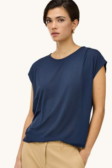 Donna - T-shirt - regular fit - blu scuro