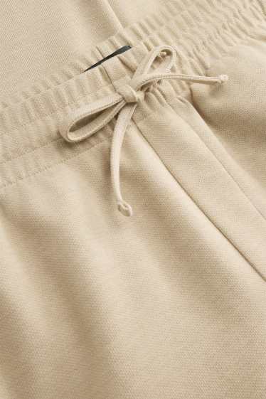 Heren - Joggingbroek - met structuur - beige