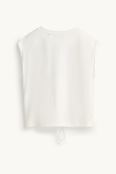 Damen - T-Shirt - Regular Fit - weiß