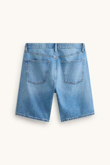 Men - Denim shorts - blue denim