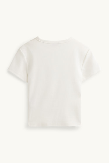 Dames - T-shirt - slim fit - wit