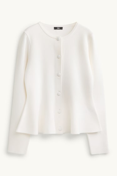 Femmes - Gilet de maille - blanc