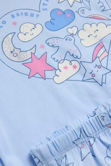 Děti - dívky - Pyžamo - světle modrá