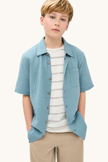 Children Boys - Shirt - blue